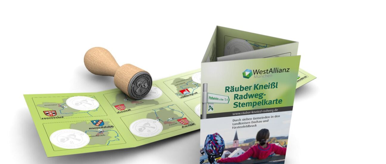 Foto der Stempelkarte für den Räuber Kneißl Radweg
