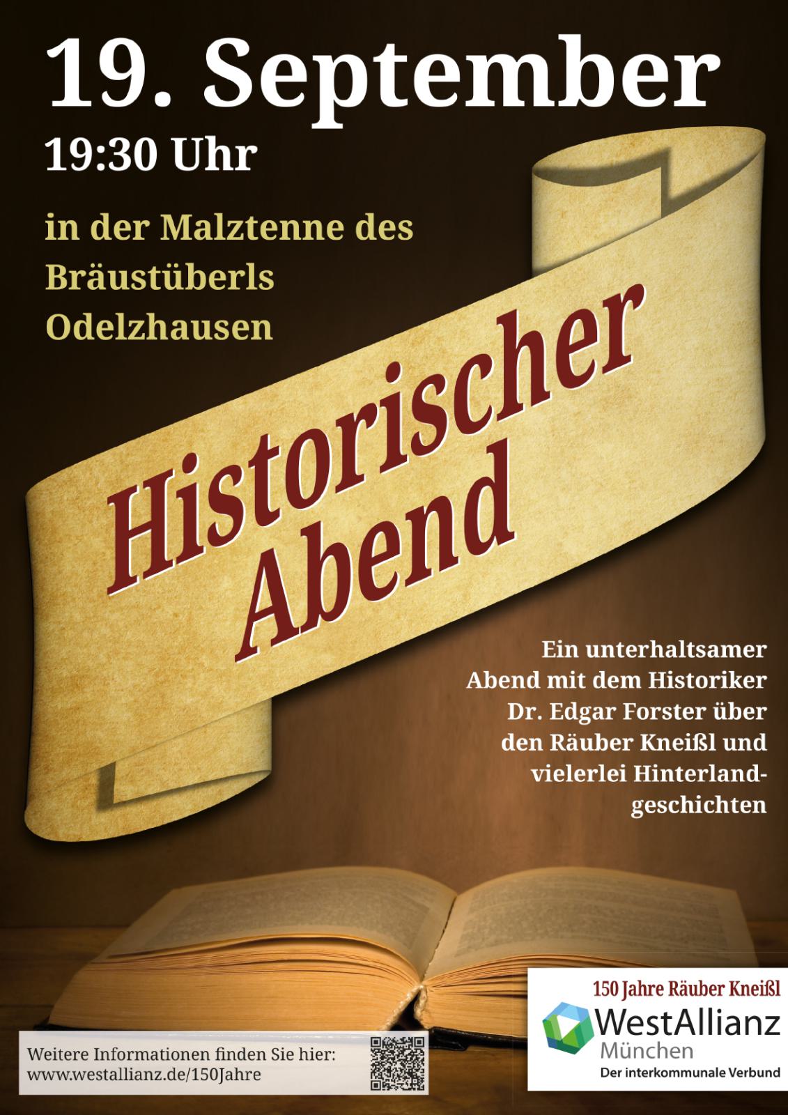19.09.2025: Historischer Abend in der Malztenne des Bräustüberl Odelzhausen