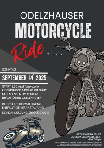 Werbeplakat vom Motorcyclebikeride