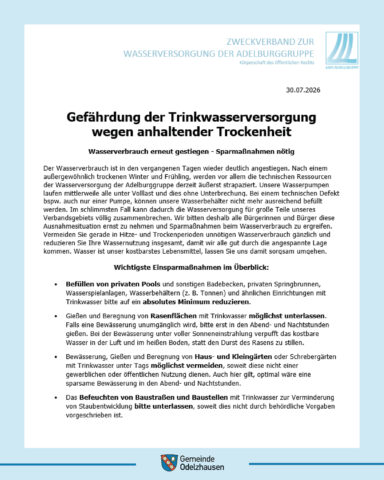 Bild zum Beitrag:Gefährdung der Trinkwasserversorgung