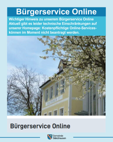 Bild zum Beitrag:Wichtiger Hinweis zu unserem Bürgerservice Online